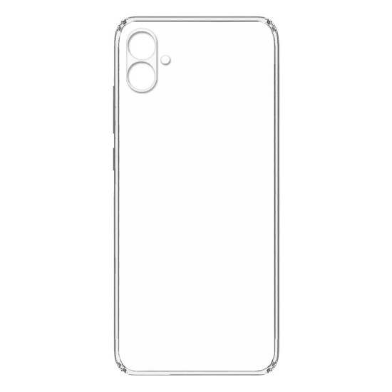 Soft Silicone Case with Camera Shield for Samsung Galaxy A04 4g Transparent